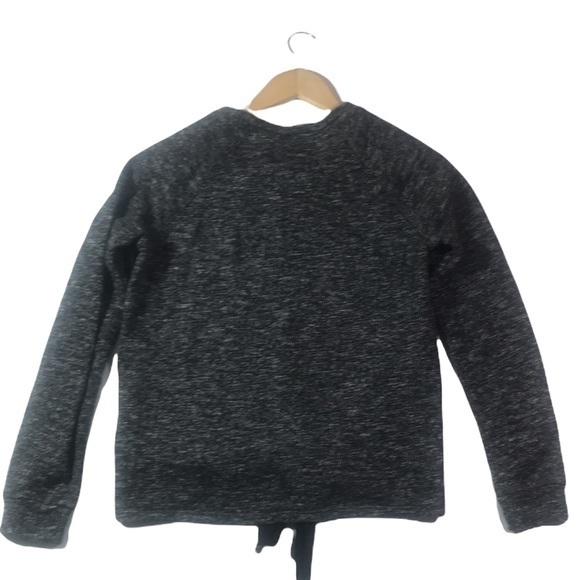 Fabletics Sophia Tie Front Marled Sweatshirt - Picture 8 of 8